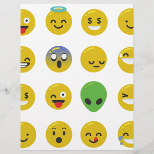 Papier Le visage heureux d'Emoji