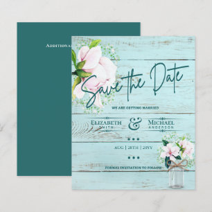 Papier LeahG BUDGET Économisez La Date Pink Magnolias Tur