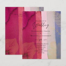 LeahG BUDGET Mariage Berry Rouge Purple Aquarelle