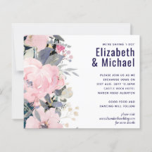 LeahG Budget Mariage rose bleu floral