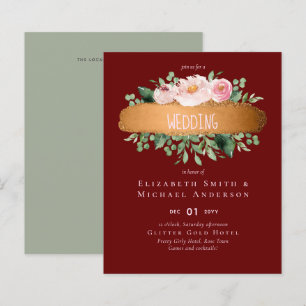 Papier LeahG Budget Rose Glamor Girly Mariage