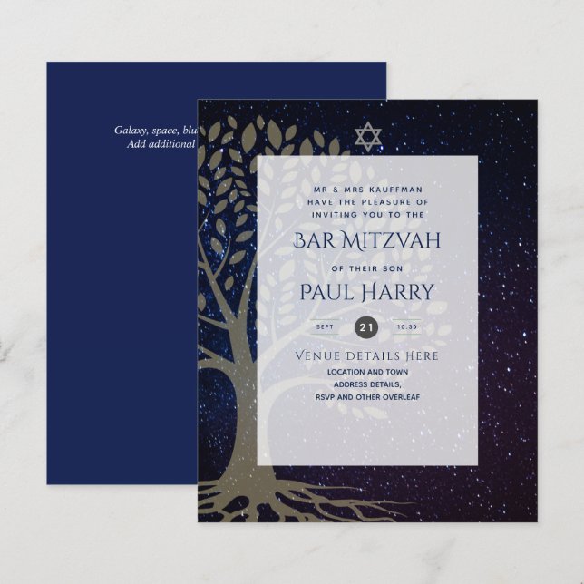 Papier LeahG Elegant Chic Bar Mitzvah Juif Torah Chic (Devant / Derrière)