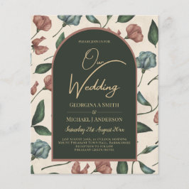 Papier LeahG Emerald Green Terracotta Gold Mariage de aut