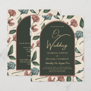 Papier LeahG Emerald Green Terracotta Gold Mariage de aut