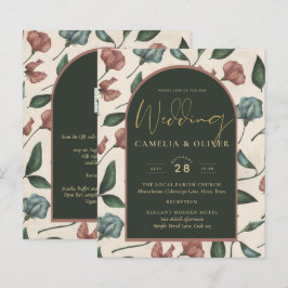 Papier LeahG Emerald Green Terracotta Gold Mariage de aut
