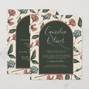 Papier LeahG Emerald Green Terracotta Gold Mariage de aut