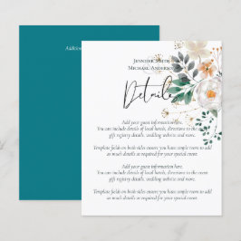 Papier LeahG Été Rose blanche Rustique Boho Floral Mariag