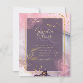 Papier LeahG® Lavender INK Mauve Purple Mariage or