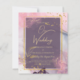 Papier LeahG® Lavender INK Mauve Purple Mariage or