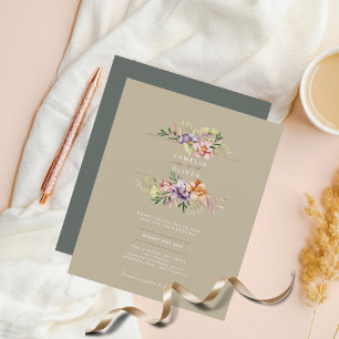 Papier LeahG Mariage de fleurs florales Boho printemps ét