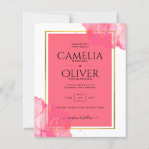 LeahG Saumon PINK OR MARIAGE alcool encre