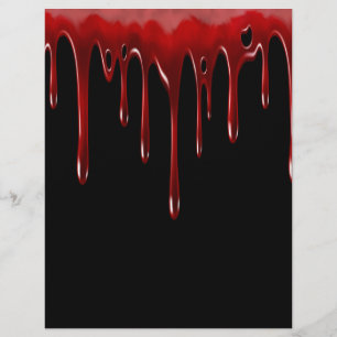 Papier Lecteurs de sang tombés Noir