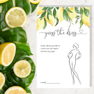 Papier Lemon Guess Dress Fête des mariées Jeu