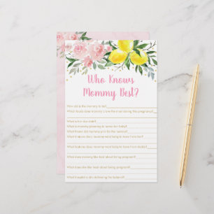 Papier Lemonade Pink Gold Qui Connaît Mommy Meilleur Jeu