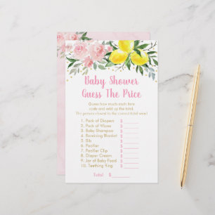 Papier Lemonade Pink Or Floral Devinez Le Jeu De Prix