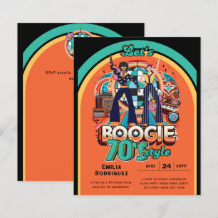 Papier les années 70 Boogie Retro Disco Danser Anniversai