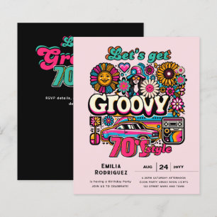 Papier les années 70 soirée d'anniversaire Boogie Retro D