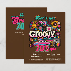 Papier les années 70 soirée d'anniversaire Boogie Retro D