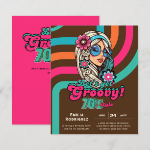 Papier les années 70 soirée d'anniversaire Boogie Retro D