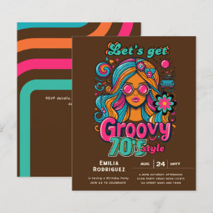 Papier les années 70 soirée d'anniversaire Boogie Retro D