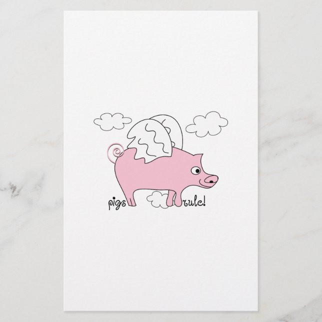 Papier Les cochons ! (Devant)