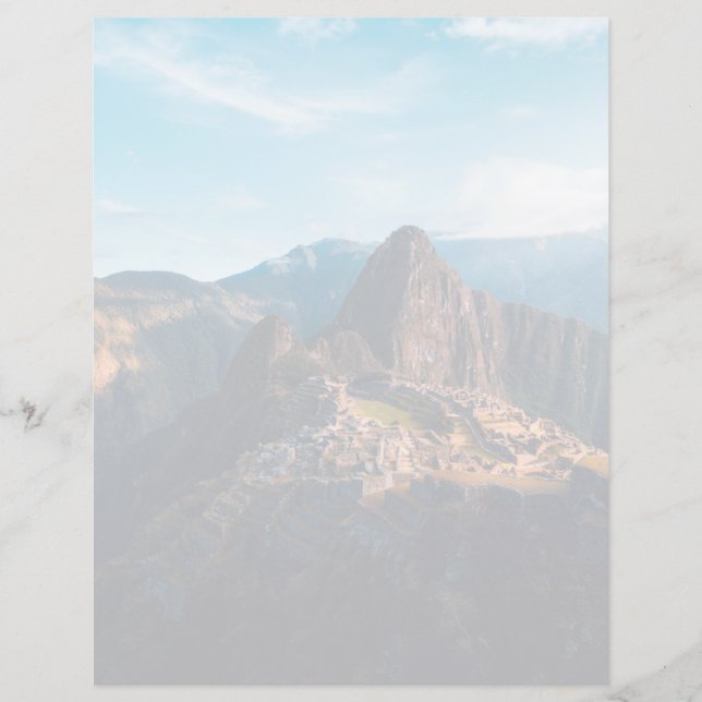 Papier Les monuments | Machu Picchu, Pérou (Devant)