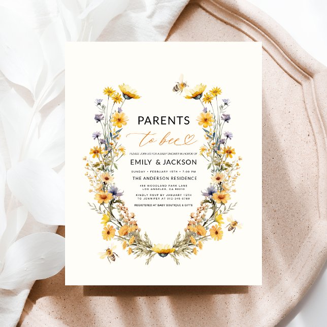 Papier Les parents d'être Fleur sauvage Couples Baby show (Créateur téléchargé)