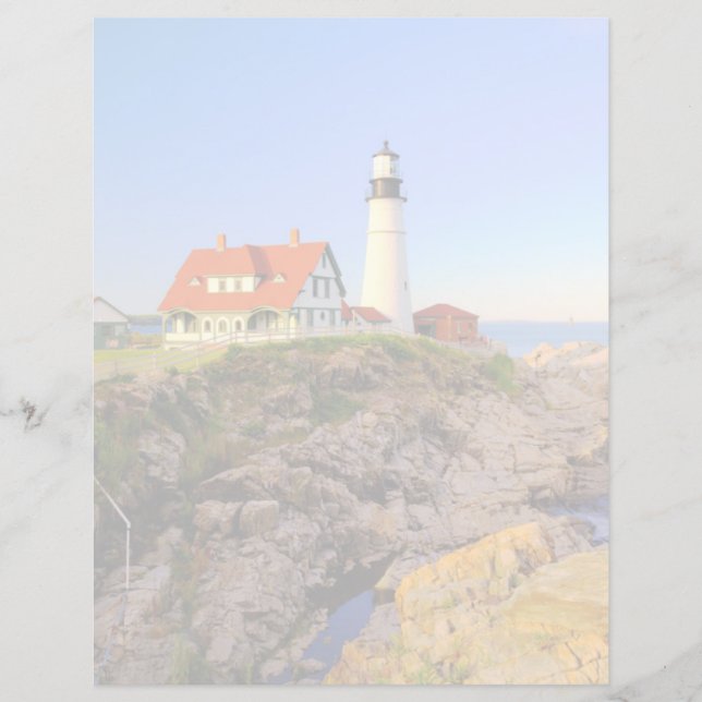 Papier Les phares | Rockport Lighthouse Maine (Devant)