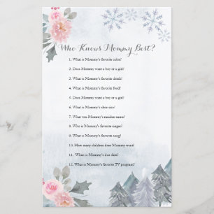 Papier Les Snowflakes Winter Floral Qui Connaît Mommy Mei
