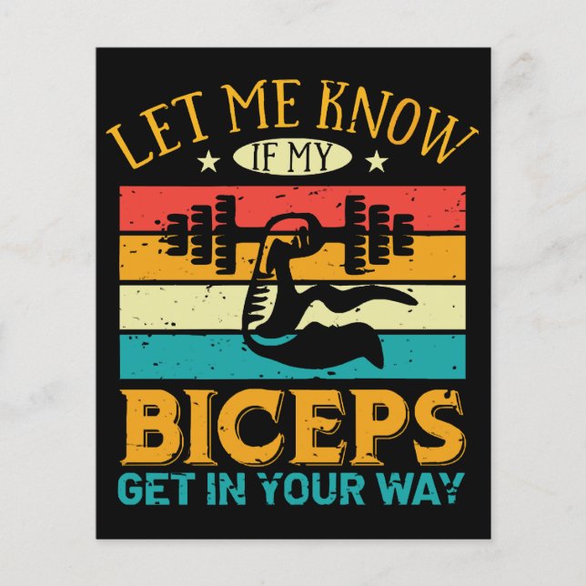 Papier Let Me Know If My Biceps Get In Your Way (Devant)