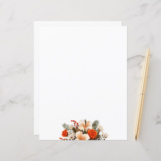 Papier lethead (Devant/Arrière en situation)