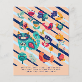Papier Lettre annuelle Art populaire scandinave Jours de 
