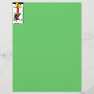 Papier LETTRE BOUTEILLE DE Noël TÊTE