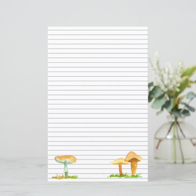 Papier LETTRE Champignons de champignons Écriture Mycolog (Debout devant)