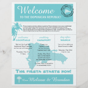 Papier Lettre de bienvenue mariage pour la République Dom