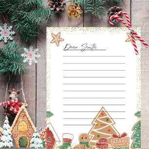 Papier Lettre de souhaits à Père Noël Festive Kids Noël