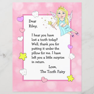 Papier Lettre de Tooth Fairy