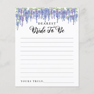 Papier Lettre florale violette moderne à Fête des mariées