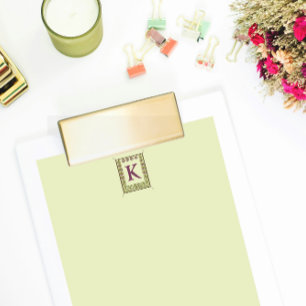 Papier LETTRE MONOGRAPHIQUE vintage PRESSE FLORALE NOUVEA