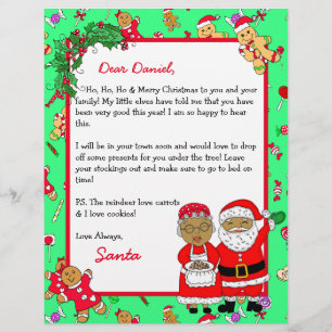 Papier Lettre personnalisée de Père Noël pour enfants