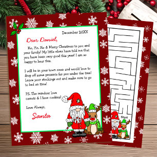 Papier Lettre personnalisée de Père Noël pour enfants