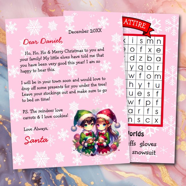 Papier Lettre personnalisée de Père Noël pour enfants (Créateur téléchargé)