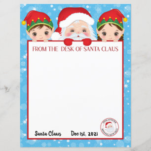 Papier Lettre personnalisée du Père Noël