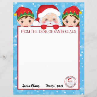 Papier Lettre personnalisée du Père Noël