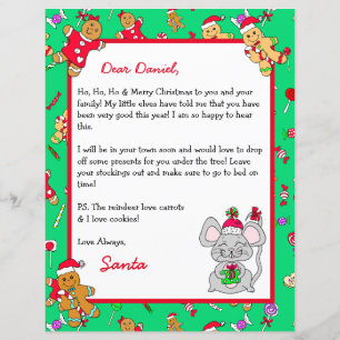 Papier Lettre personnalisée du Père Noël