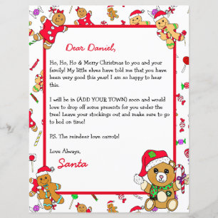 Papier Lettre personnalisée du Père Noël