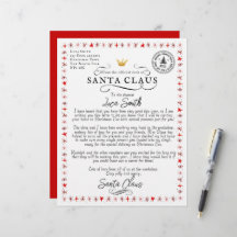 Lettre personnalisée du Père Noël