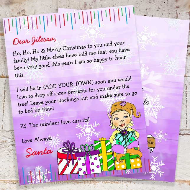 Papier Lettre personnalisée du Père Noël (Créateur téléchargé)