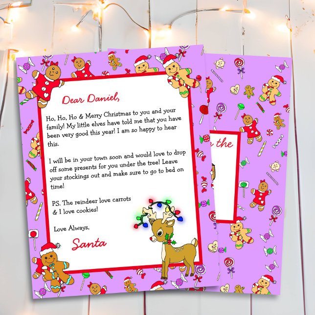 Papier Lettre personnalisée du Père Noël (Créateur téléchargé)