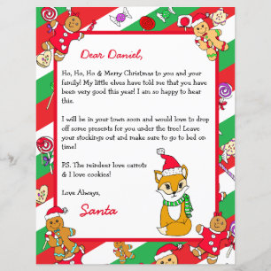 Papier Lettre personnalisée du Père Noël